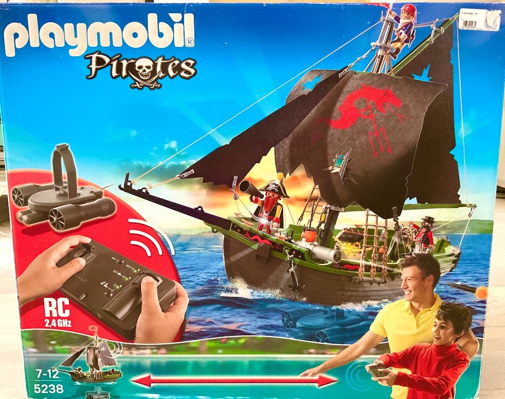 Playmobil 5283 RC Piratenschip met onderwatermotor, Kinderen en Baby's, Speelgoed | Playmobil, Pirates, Complete set, Nieuw, Ophalen of Verzenden