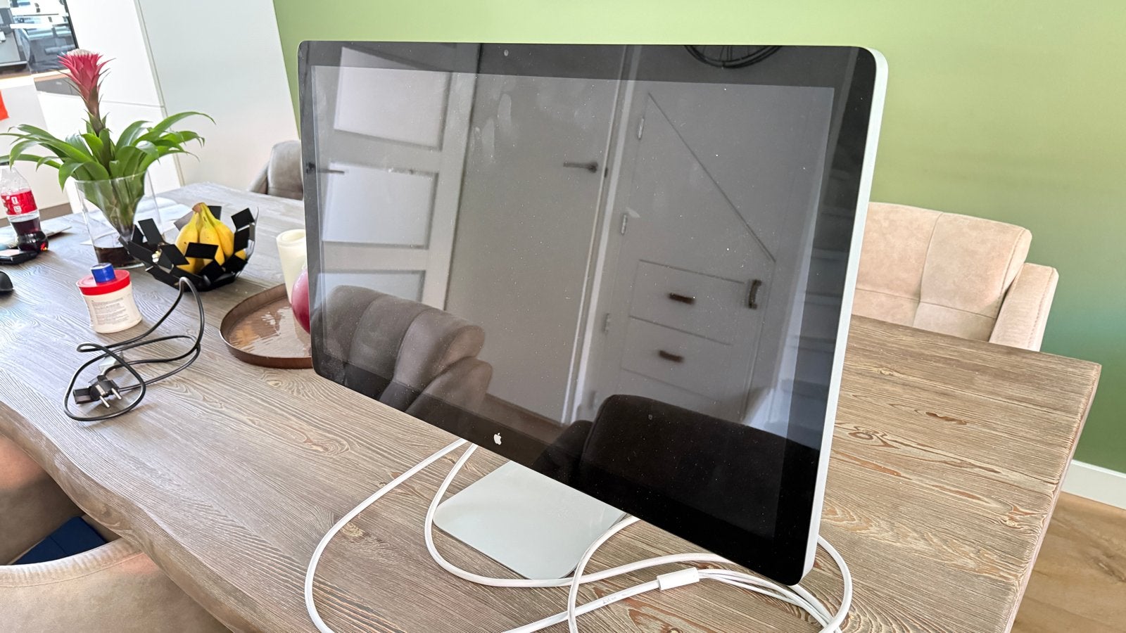 Apple Display 27 - Werkt ook met Windows, Computers en Software, Monitoren, Ophalen, Gebruikt, 60 Hz of minder, Thunderbolt