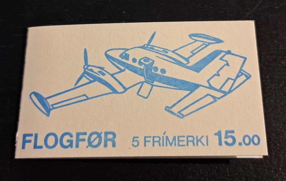 Faeröer Eilanden Postzegel Boekje 1985 Vliegtuigen Føroyar, Ophalen of Verzenden, Postfris, Vliegtuigen