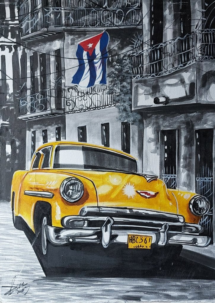 Schilderij uit Cuba, Ophalen, Nieuw, Schilderij, 75 tot 100 cm
