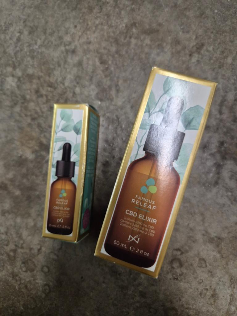 Nieuw famous releaf cbd elixir 15ml of 60ml, Overige kleuren, Nieuw, Ophalen of Verzenden, Handen en Nagels