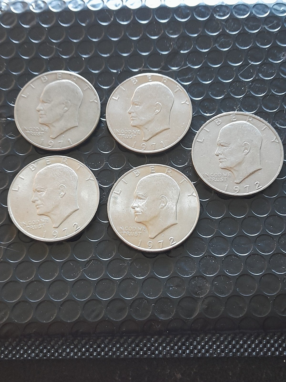 5 Amerikaanse Dollars (1971 & 1972) in goede staat, Ophalen of Verzenden, Noord-Amerika