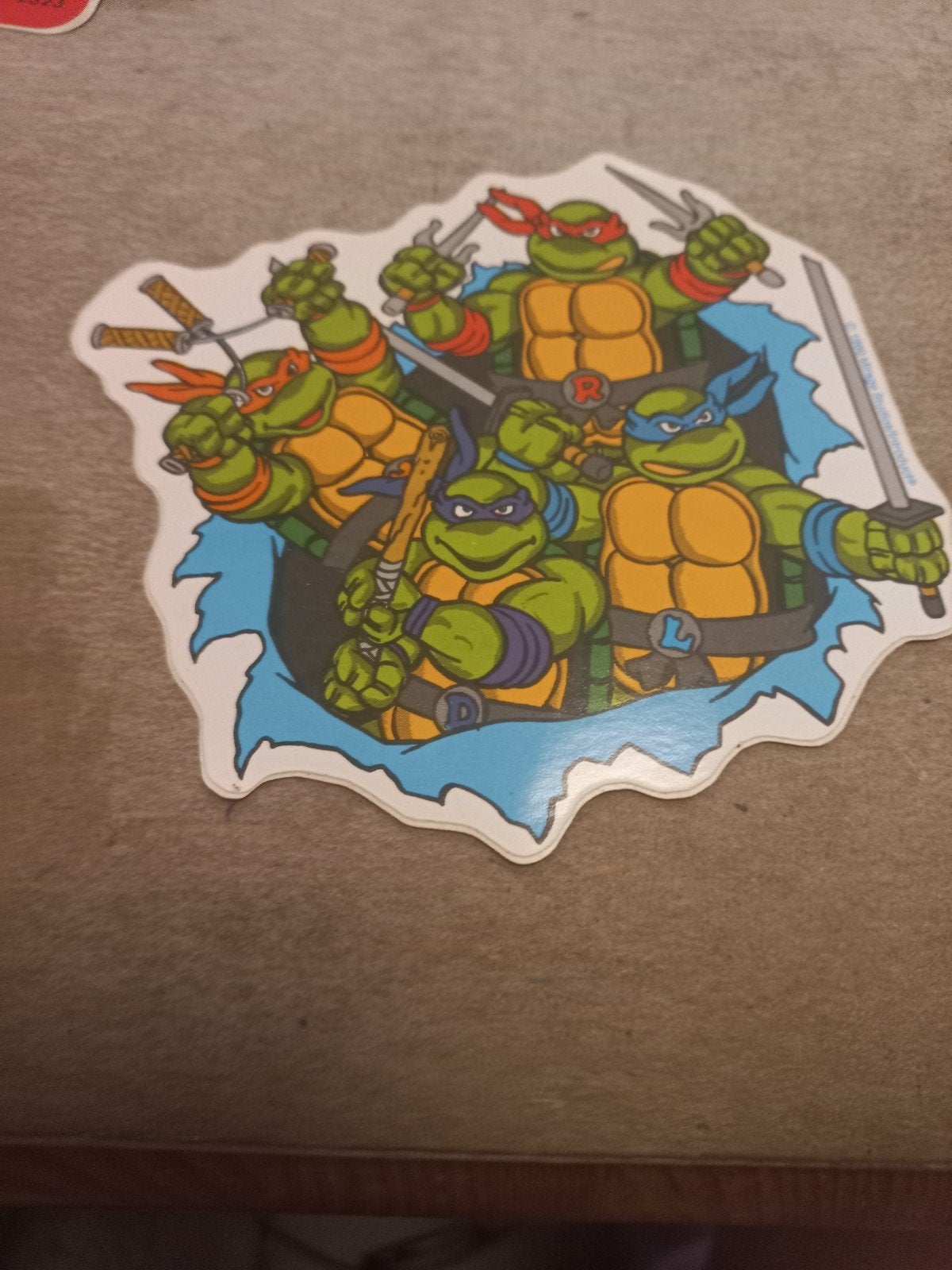 Vintage Teenage Mutant Ninja Turtles Sticker, Verzamelen, Ophalen of Verzenden