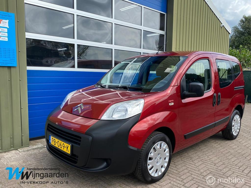 Citroen Nemo combi 1.4i Multispace|Nette auto|Airco|Trekhaak, Voorwielaandrijving, Stof, Zwart, 4 cilinders