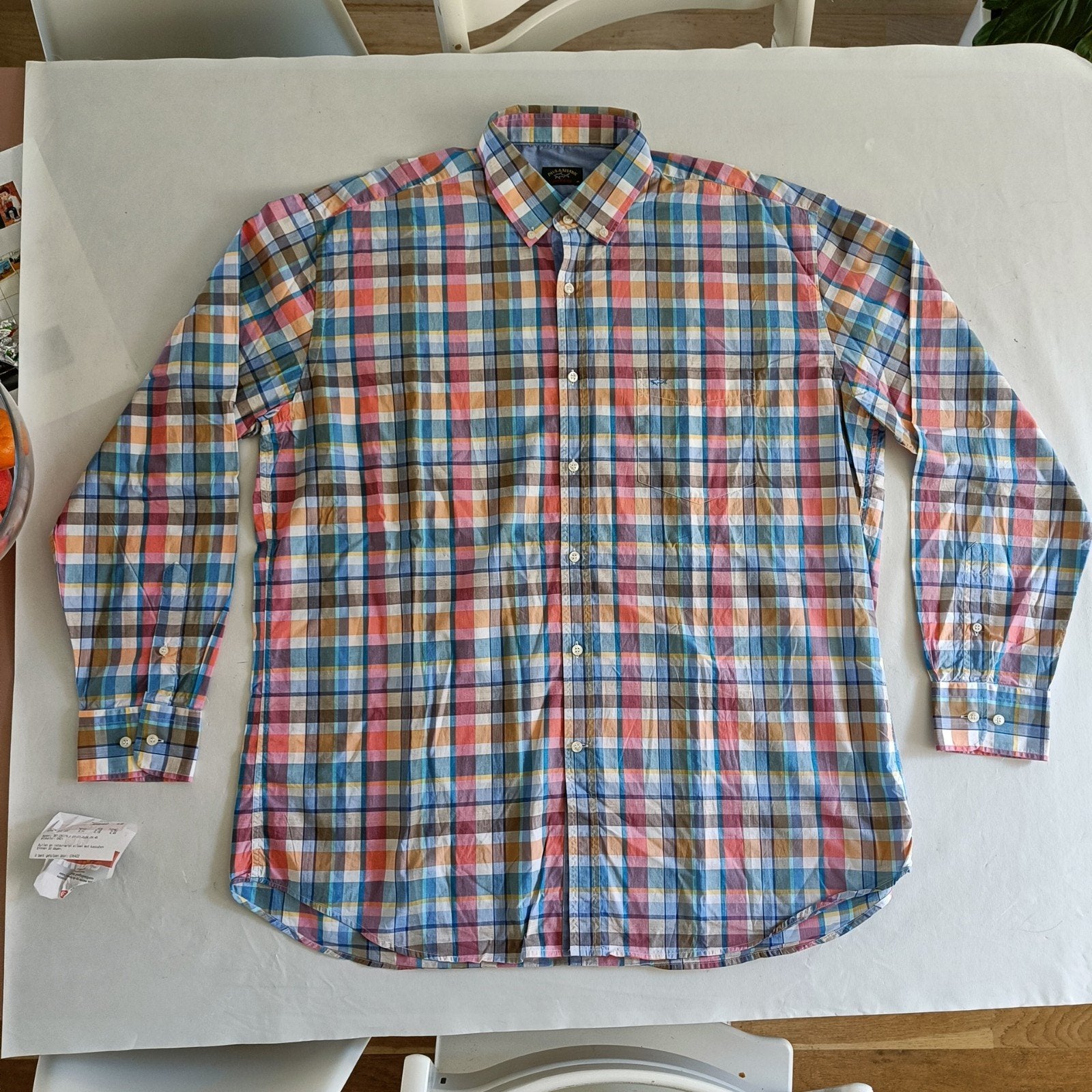 Paul & Shark Yachting geruit overhemd - Maat 45 (XXL), Meerkleurig, Ophalen of Verzenden, Zo goed als nieuw, Overige halswijdtes