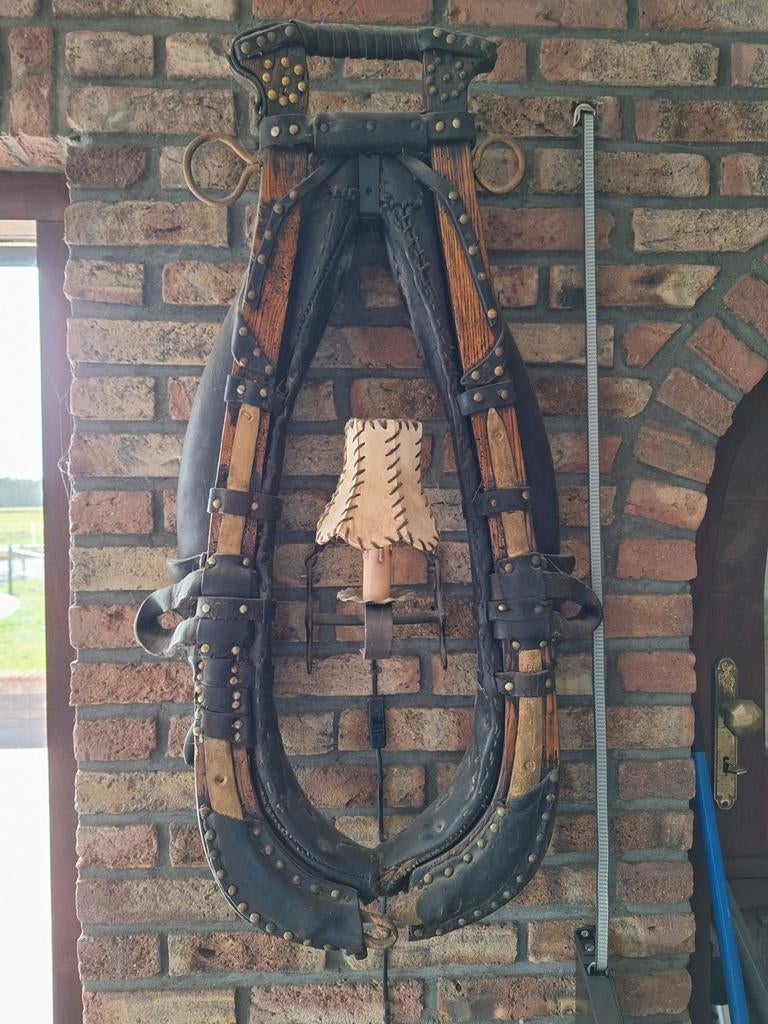 Decoratieve lampen met ouderwets paardentuig, Antiek en Kunst, Ophalen