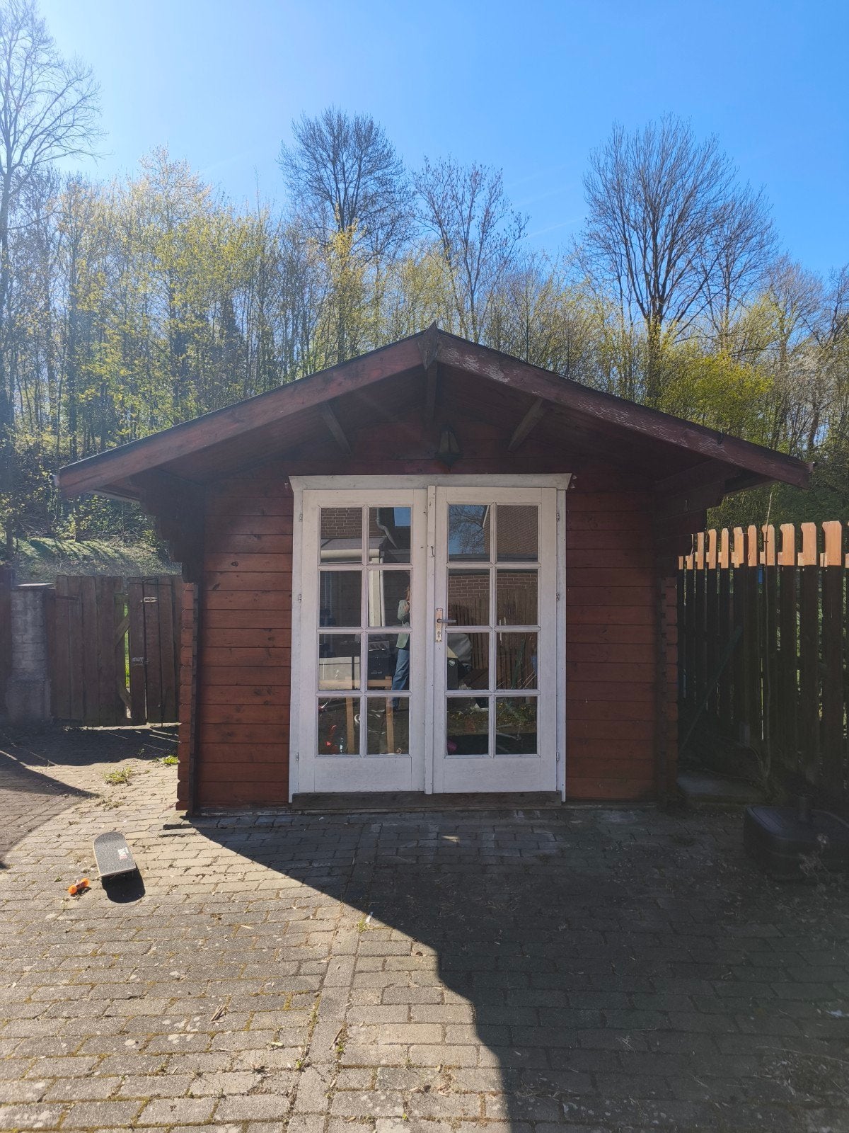 Gratis! Houten Tuinhuis met Dubbele Deuren en Raam, Ophalen, Tuinhuis, 250 tot 500 cm, Hout
