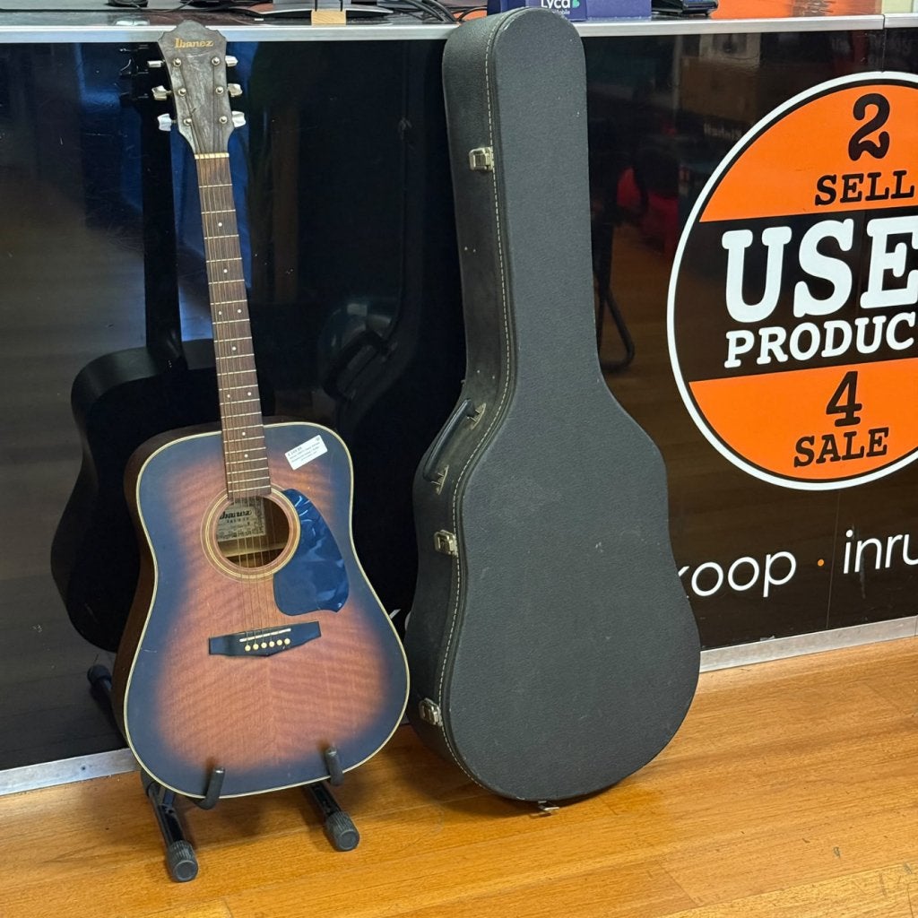 Ibanez V290TV Japan Vintage Akoestische Gitaar + Koffer, Muziek en Instrumenten, Ibanez, Zo goed als nieuw, Support@ibanez.com