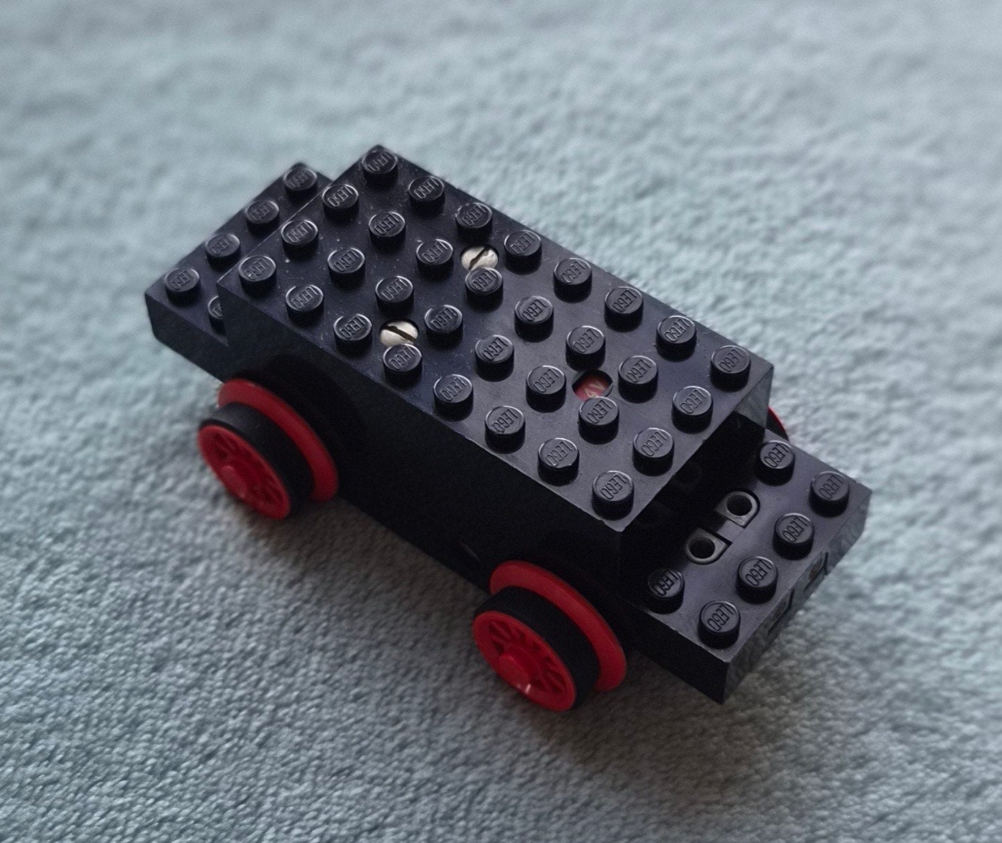 Lego trein 4,5 Volt blauwe rails locomotief motor + wielen., Kinderen en Baby's, Ophalen of Verzenden, Gebruikt, Losse stenen