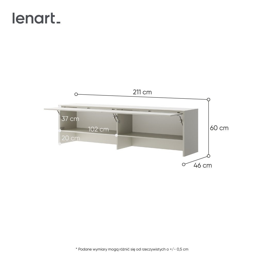 Concept opzetkast (60 cm hoog) - Cashmere, Niet ingevuld, Niet ingevuld, Niet ingevuld