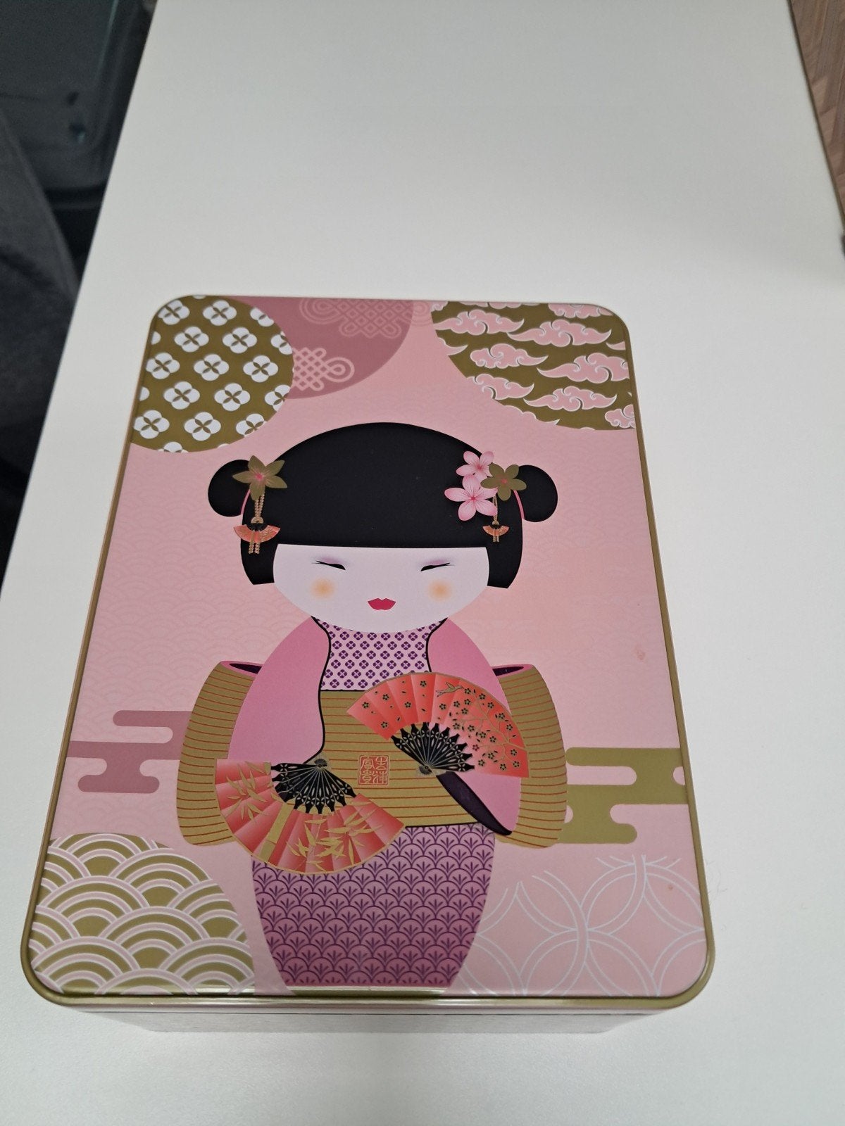 Theedoos met Japanse Geisha design, Minder dan 50 cm, Minder dan 50 cm, Ophalen of Verzenden, Zo goed als nieuw