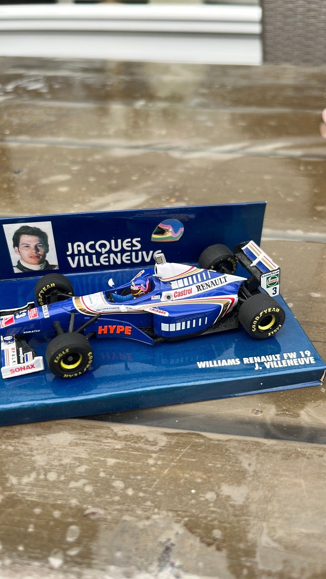Minichamps F1 1/43 WILLIAMS RENAULT FW19 J.VILLENEUVE, Ophalen of Verzenden, Zo goed als nieuw, Auto, MiniChamps