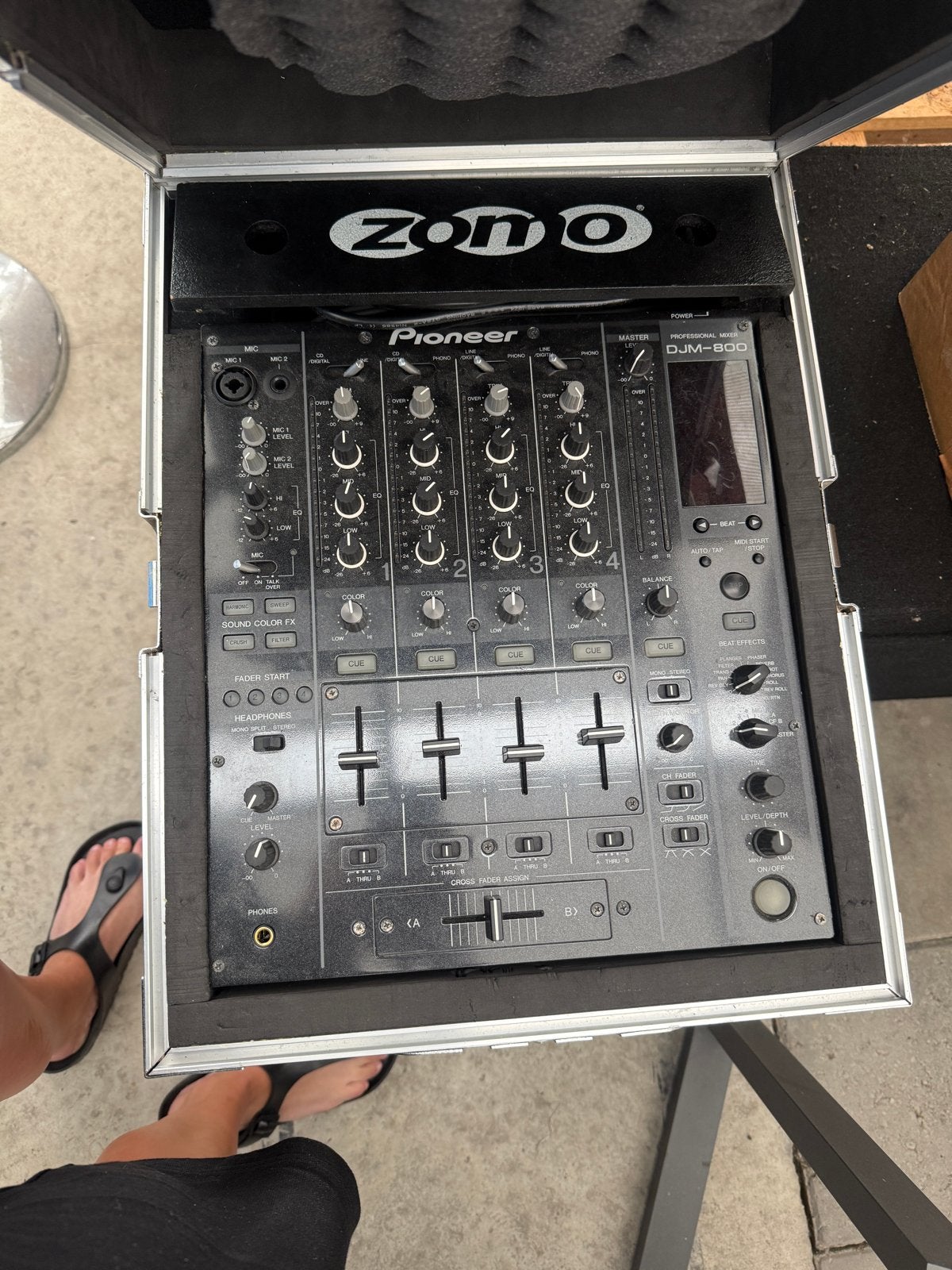 Pioneer DJM-800 Professionele DJ Mixer in Flightcase, Ophalen, Gebruikt, Dj-set, Pioneer