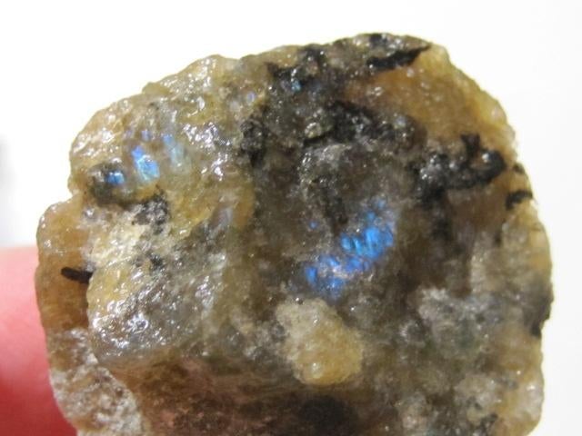 min. 4x ruwe edelsteen LABRADORIET (2), Verzenden, Mineraal