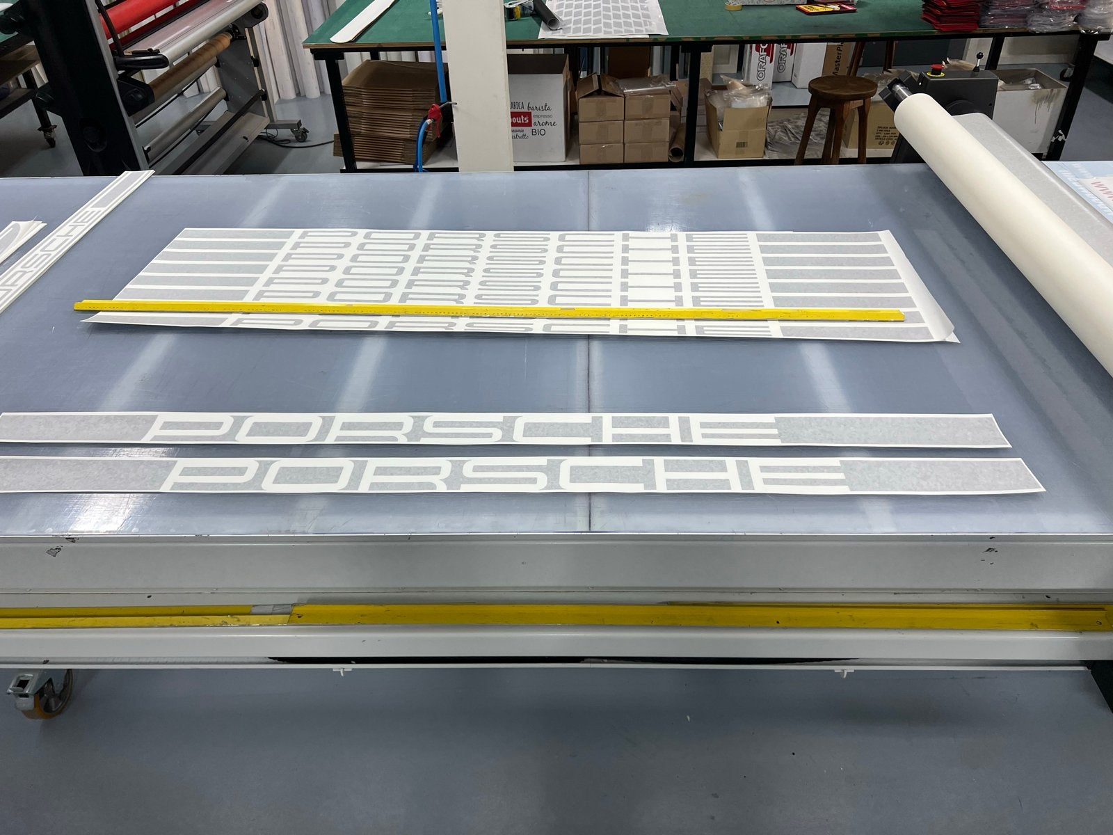 Porsche custom strepen | mat zwart | diapositief, Ophalen of Verzenden