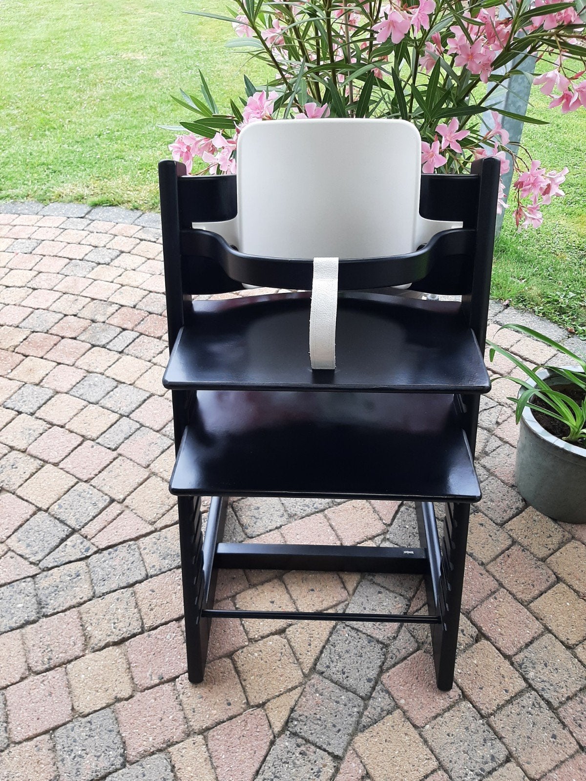 Stokke Tripp Trapp Kinderstoel  Zwart., Ophalen, Gebruikt, Meegroeistoel