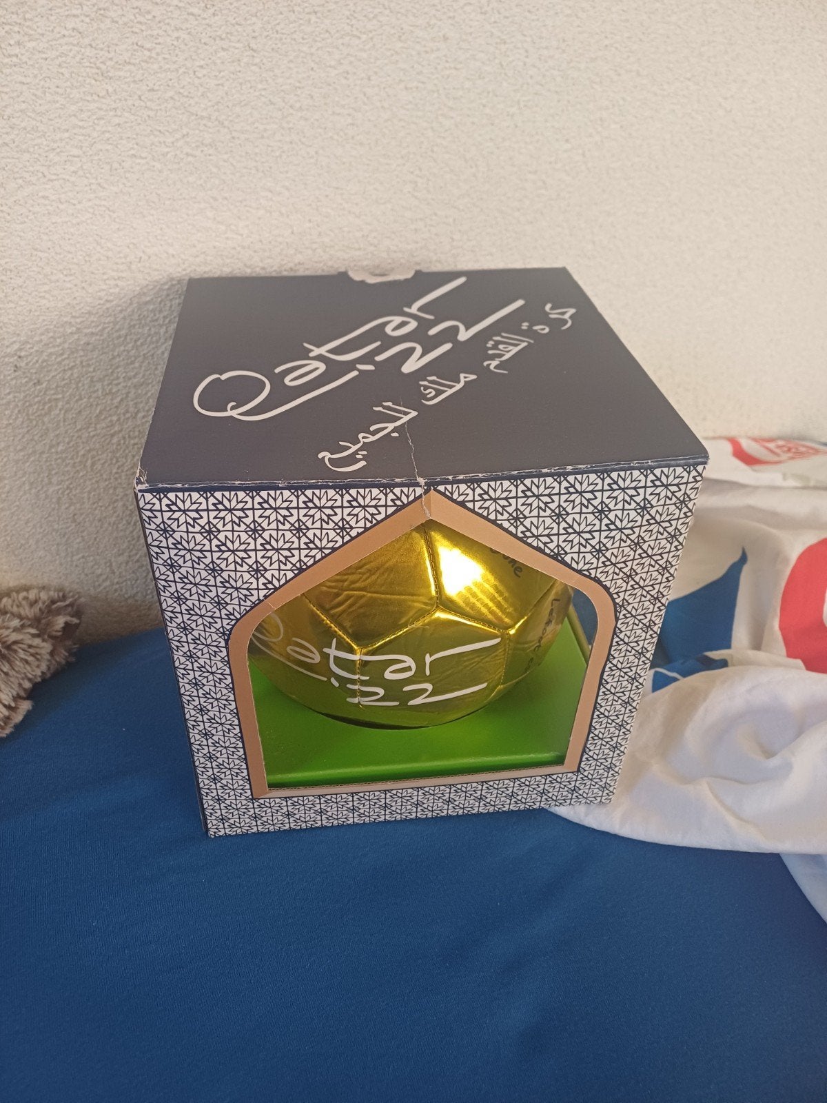 Qatar 2022 WK Voetbal Gouden Bal Souvenir, Ophalen of Verzenden