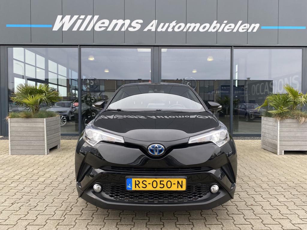 Toyota C-HR 1.8 Hybrid Executive Navigatie, Stoelverwarming, Auto's, 4 cilinders, Met garantie (alle), Zwart, Hybride Elektrisch/Benzine