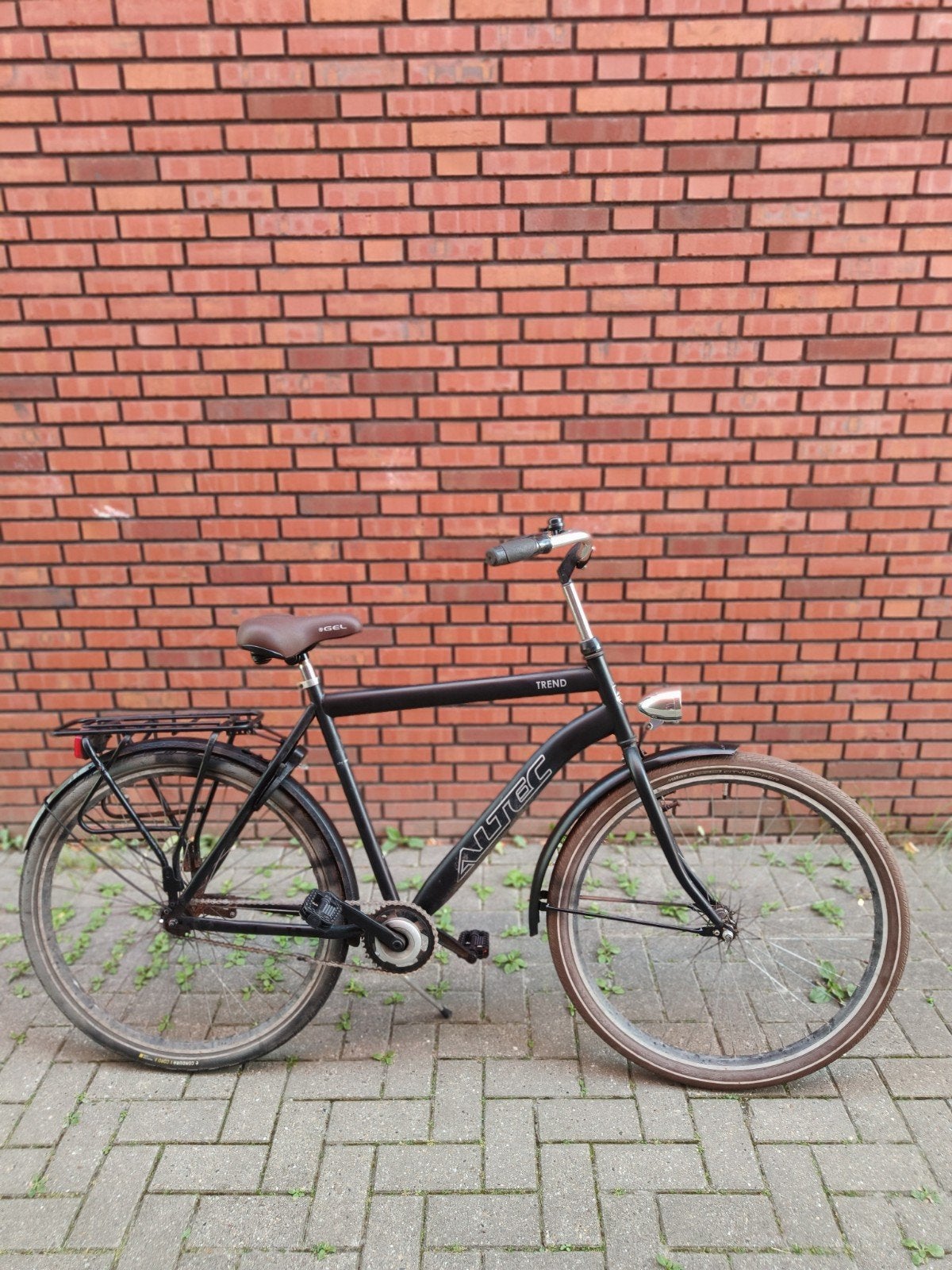 Studentenfiets met terugtraprem en verlichting, framemaat 56, Ophalen