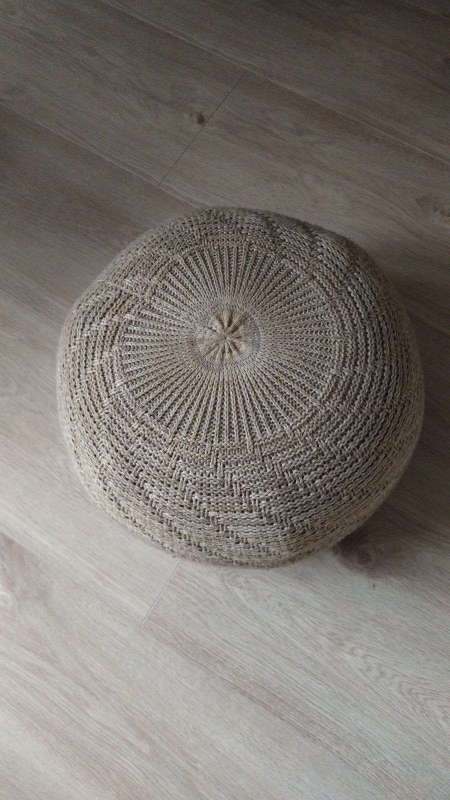 IKEA SANDERED Poef, beige, 45 cm, Ophalen, Minder dan 50 cm, Gebruikt, Modern, Scandinavisch