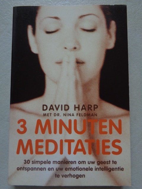 3 minuten meditaties David Harp en dr. Nina Feldman, Ophalen of Verzenden, Zo goed als nieuw, Overige onderwerpen, Achtergrond en Informatie