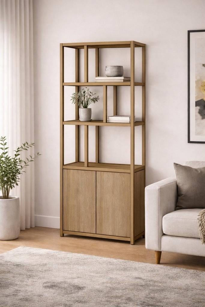 Moderne maatwerk kast met stalen frame | Industrieel design, Met deur(en), 200 cm of meer, Nieuw, 25 tot 50 cm