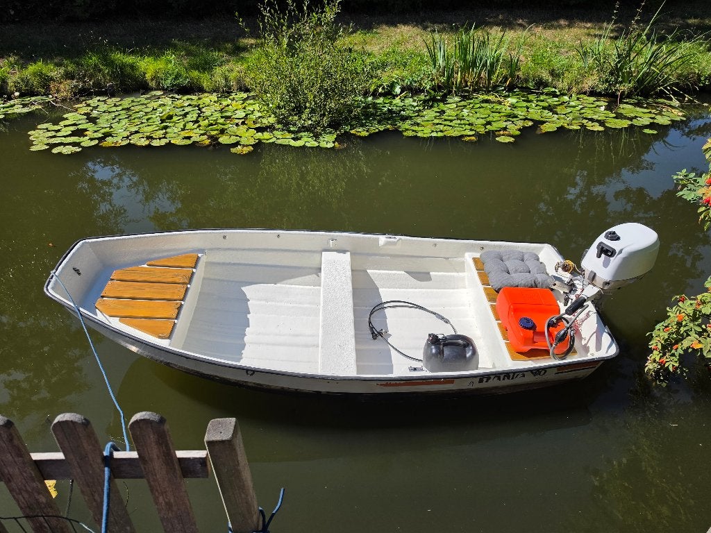 Boot met Johnson 6pk motor (2006), Overige merken, Gebruikt, 4 m, Buitenboordmotor