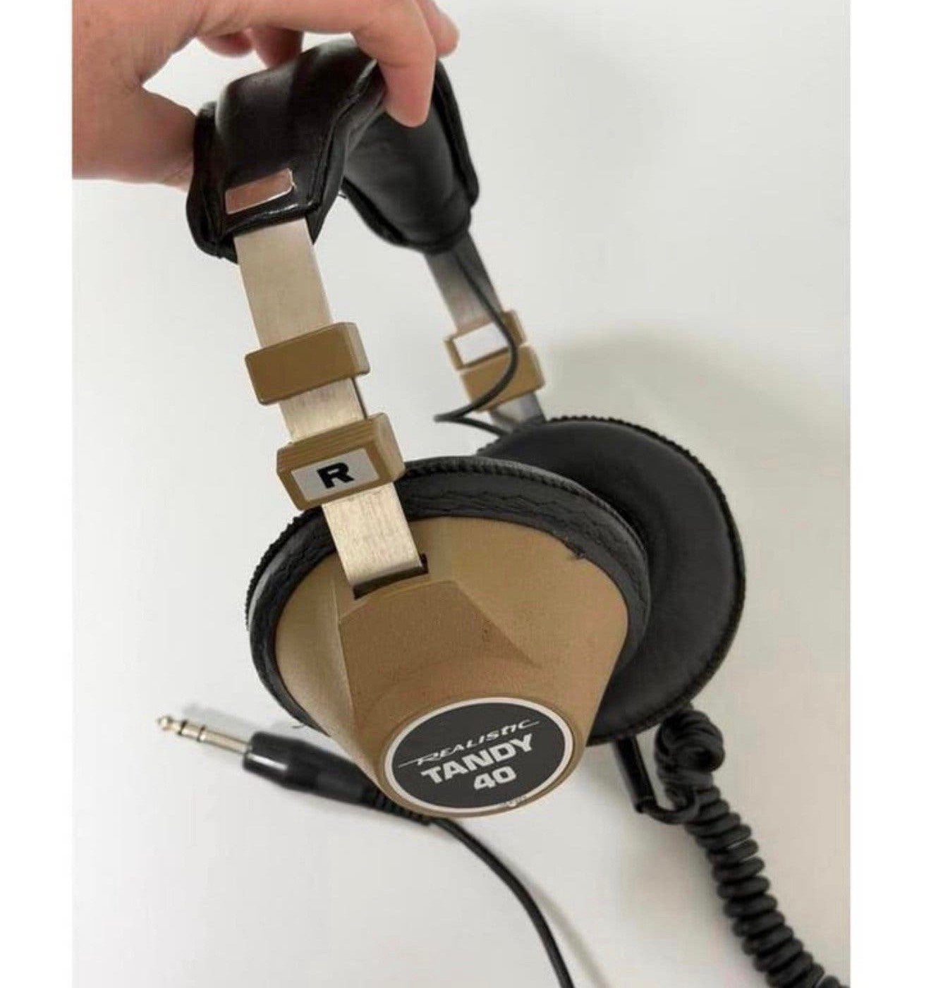Vintage Realistic Tandy 40 audio hoofdtelefoon koptelefoon, L, Zo goed als nieuw, L, L