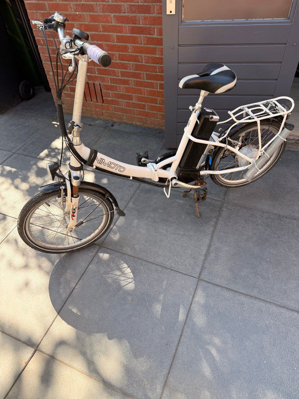 Nimoto elektrische vouwfiets, Gebruikt, Minder dan 47 cm, 30 tot 50 km per accu, Ophalen