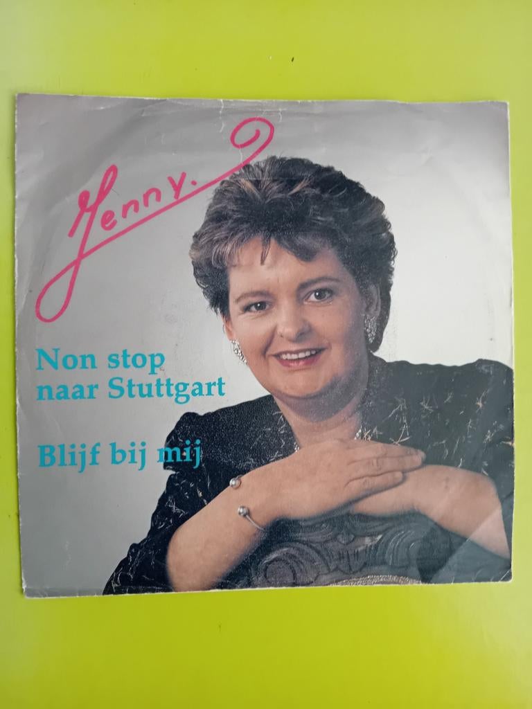 Jenny - Non Stop Naar Stuttgart / Blijf Bij Mij (Single), Cd's en Dvd's, Vinyl Singles, Gebruikt, Single, 1990 - 1999, Nederlandstalig