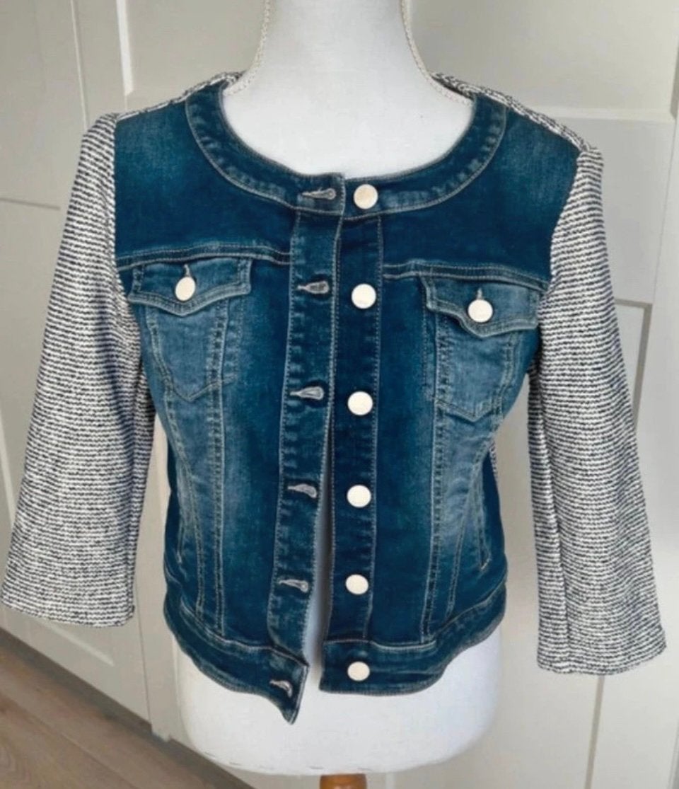 Spijker jasje, denim, Kocca, M, Kleding | Dames, Ophalen of Verzenden, Zo goed als nieuw, Blauw