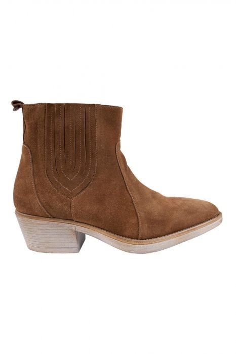 Bruine suède cowboylaarzen - Maat 40, Bruin, Lage of Enkellaarzen, Nieuw, Ophalen of Verzenden