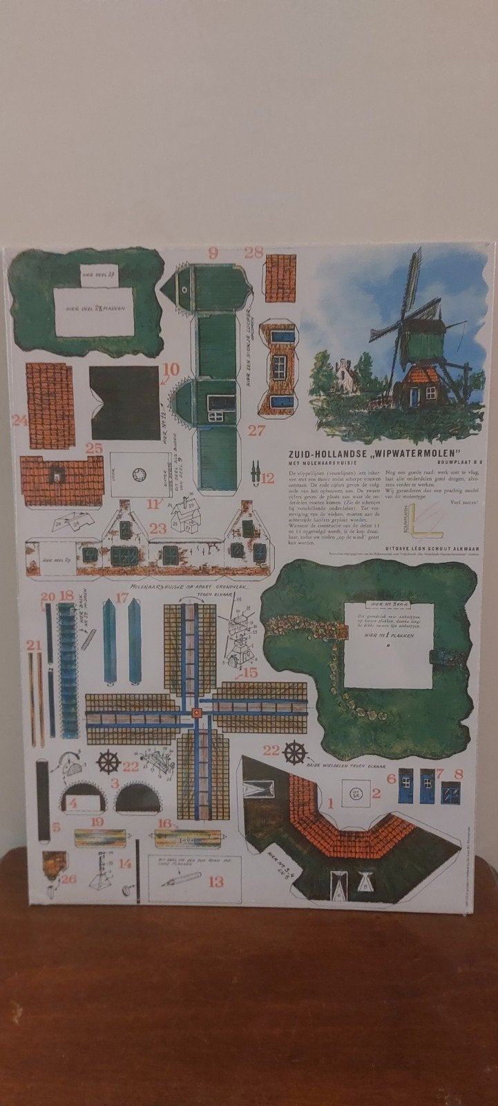 Zuid-Hollandse Wipwatermolen Bouwplaat - Leon Schuut, Ophalen of Verzenden, Nieuw, Overige typen, Overige merken
