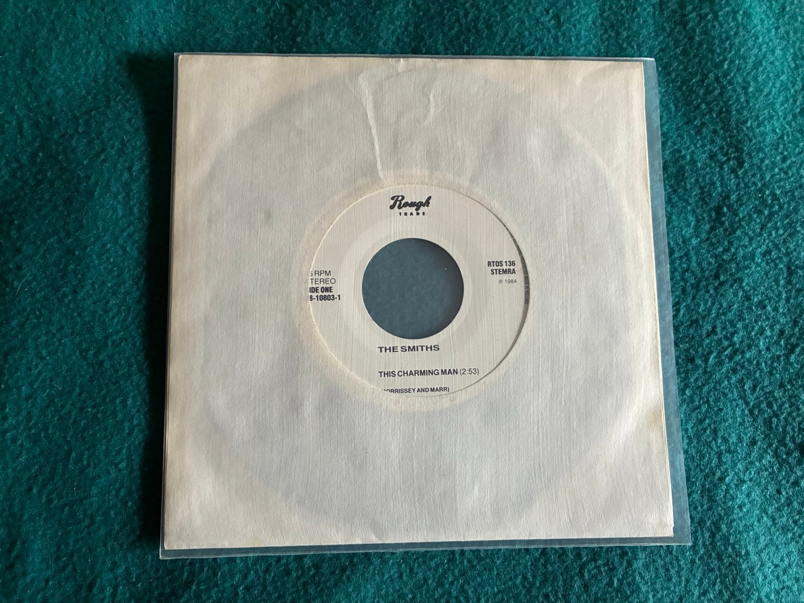 The Smiths - This Charming Man 7 inch vinyl single, Gebruikt, 7 inch, Ophalen of Verzenden, Pop