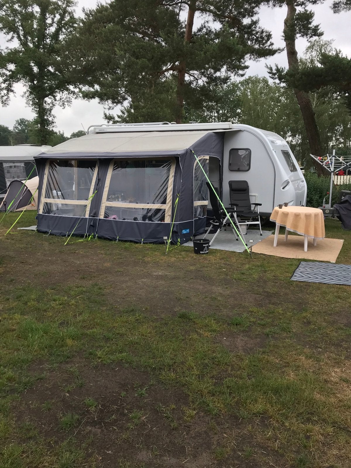 Kampa Classic 380 opblaas voortent, Caravans en Kamperen, Ophalen, Zo goed als nieuw