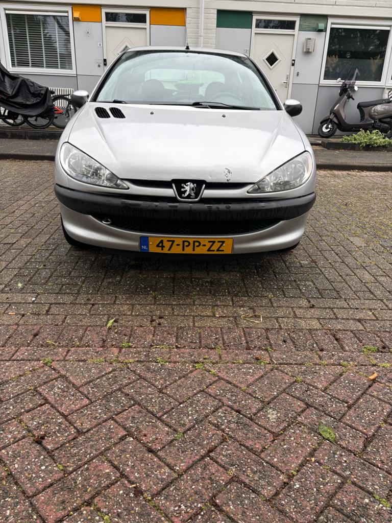 Peugeot 206 1.4  AUTOMAAT 2004. LEES BESCHRIJVING. BIEDEN, Auto's, Peugeot, Particulier, 1100 kg, Zilver of Grijs, 955 kg