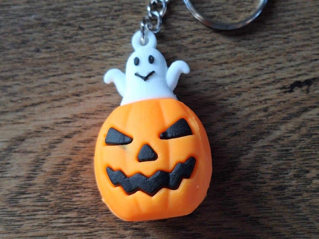 Sleutelhanger : NightmareBeforeChristmas : Pompoen-spook !!, Info@keycharms.nl, Overige typen, Nieuw, Medemblik
