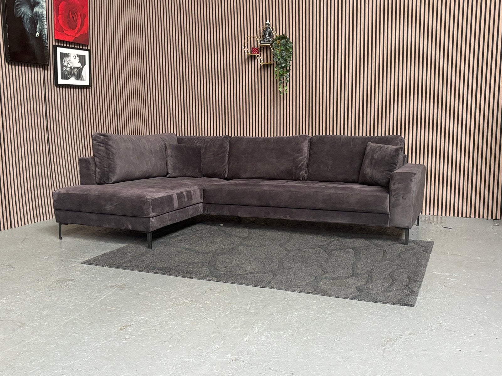 GRATIS LEVERING Goossens Coco Hoekbank 285x180 GEREINIGD