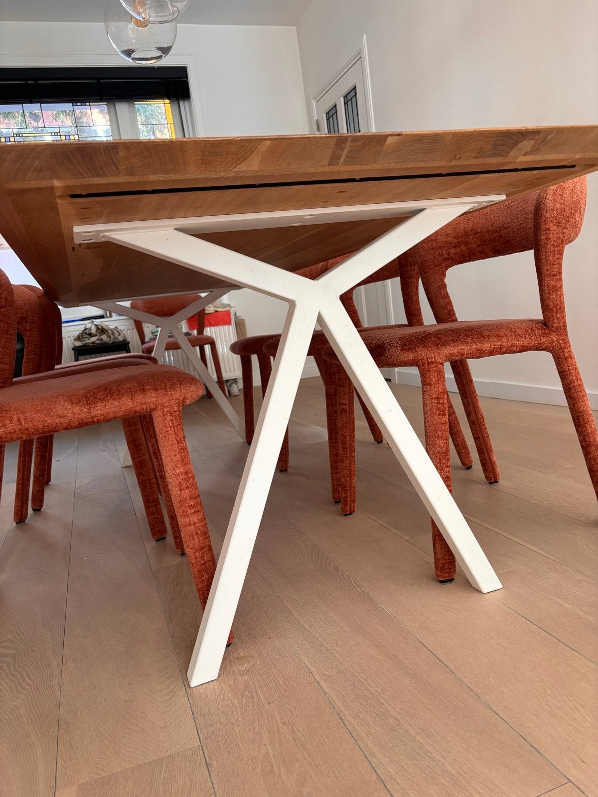 Witte Slim X-type tafelpoten STUDIO HENK, Huis en Inrichting, Ophalen, 50 tot 100 cm, 50 tot 100 cm, Zo goed als nieuw