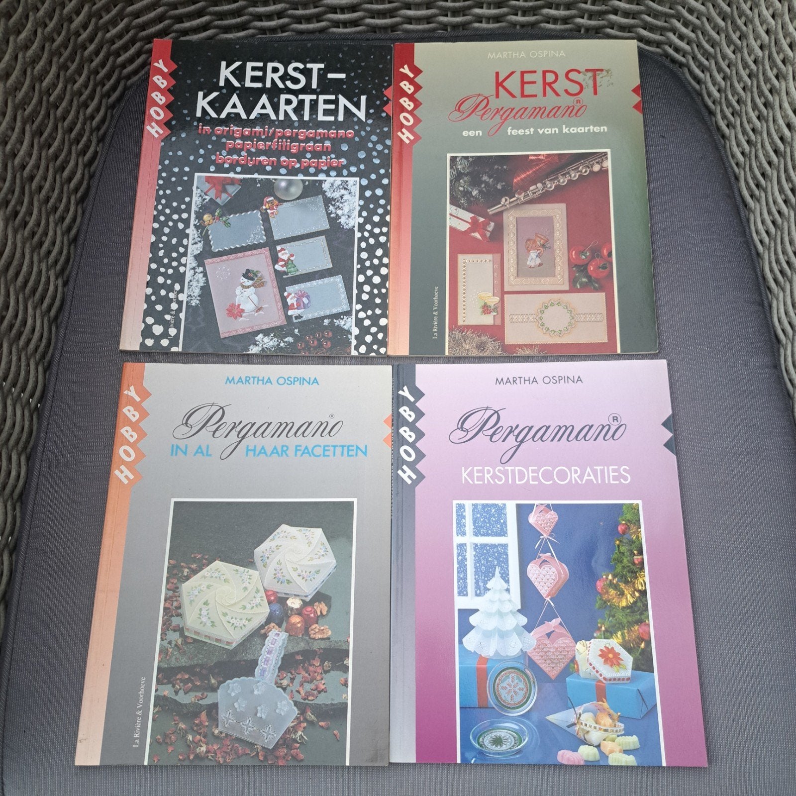 4 Martha Ospina boeken - Pergamanokunst & Kerstthema, Ophalen of Verzenden, Gelezen, Overige onderwerpen, Martha Ospina