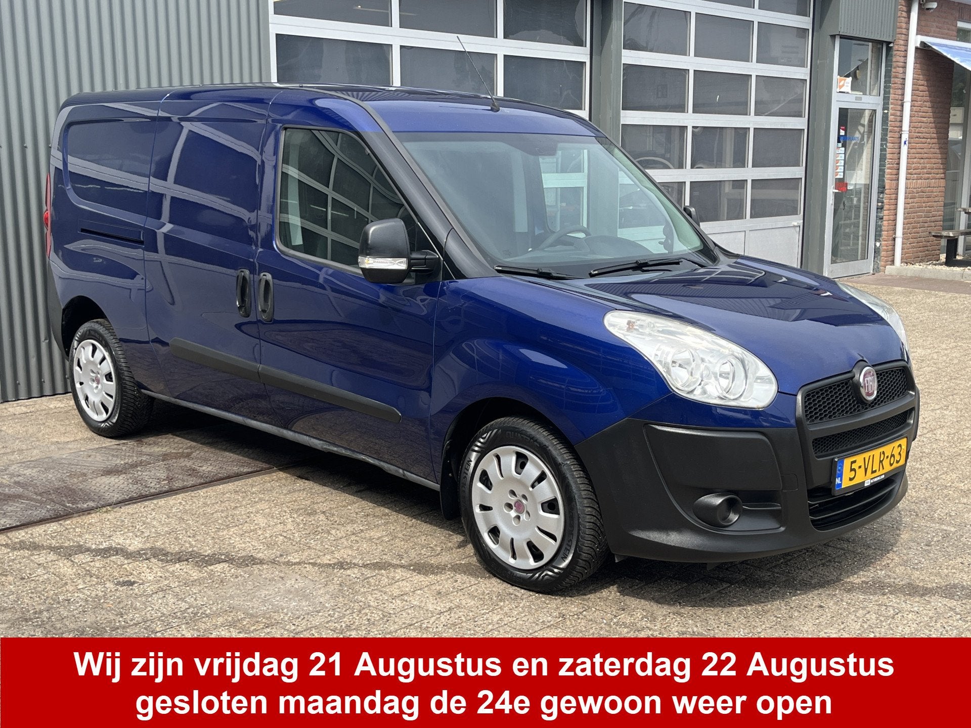 Fiat Doblò Cargo 1.4 SX Maxi Dubbele schuifdeur L2 H1 Airco, Auto's, Bestelauto's, Voorwielaandrijving, Euro 5, Stof, Gebruikt
