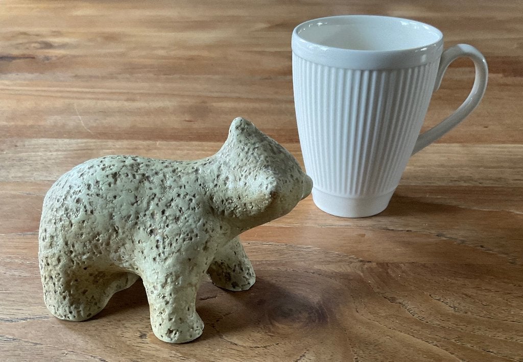 Orhan Otay ijsbeer sculptuur gemerkt klein keramiek kunst, Ophalen of Verzenden