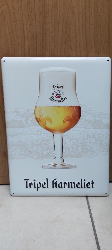 Reclamebord Karmeliet, Ophalen of Verzenden, Nieuw, Reclamebord, Plaat of Schild, Overige merken