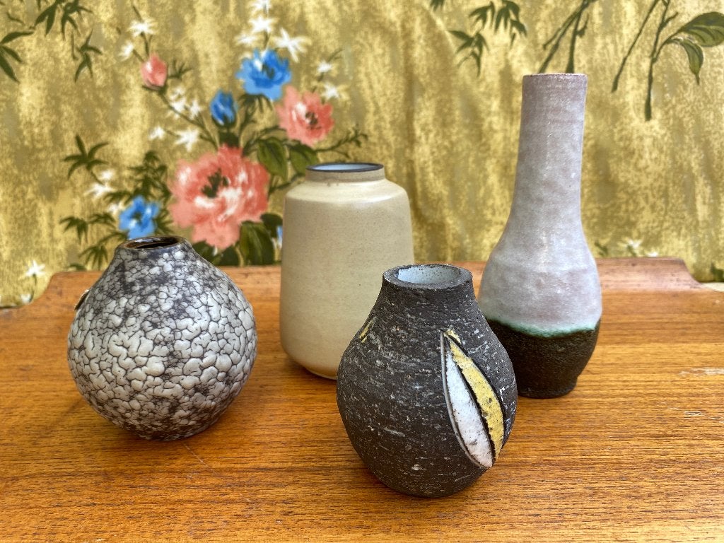Vintage keramiek, Sixties vaasjes, oa.Ravelli, Westraven 4X, Antiek en Kunst, Antiek | Keramiek en Aardewerk, Ophalen of Verzenden