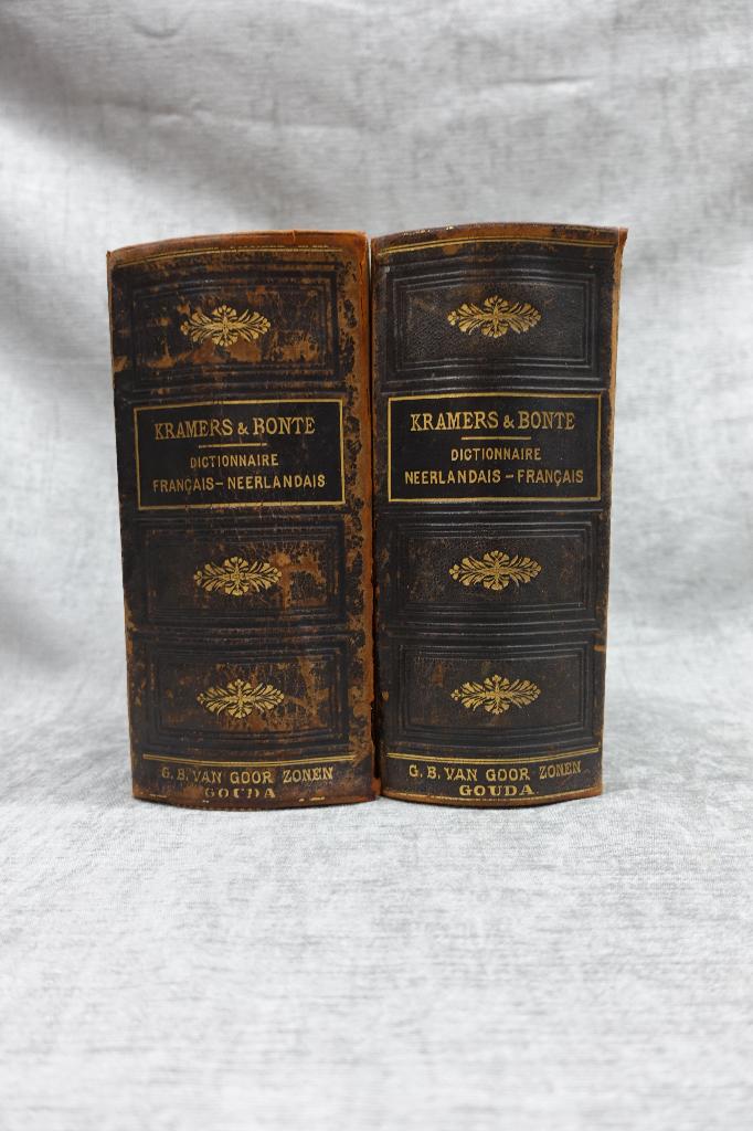 Kramers & Bonte woordenboeken set Nederlands-Frans 1858, Ophalen of Verzenden
