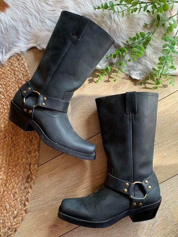 San Marina bikerboots 38 western boots laarzen, Hoge laarzen, -, Zwart, -