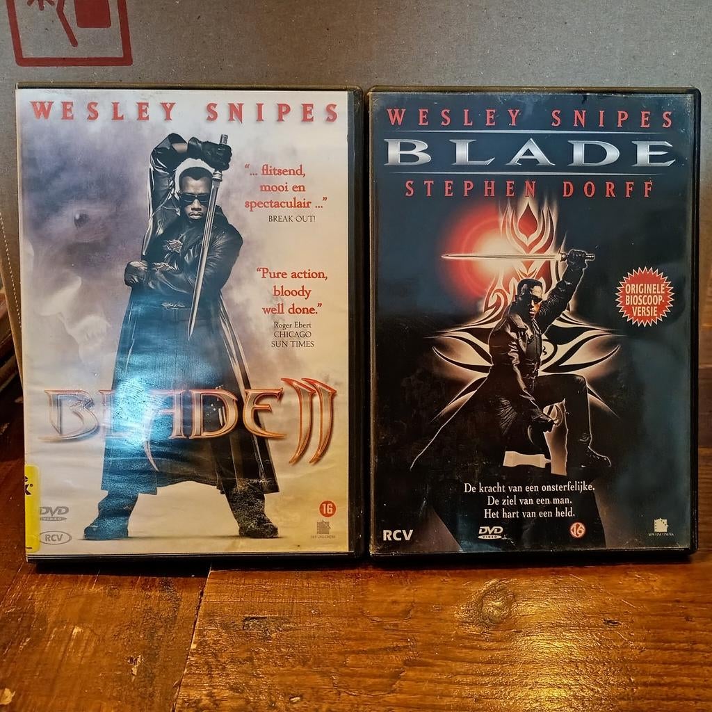 2x Blade DVD: Blade I & Blade II - Wesley Snipes, Vanaf 16 jaar, Ophalen of Verzenden, Gebruikt, Actiethriller