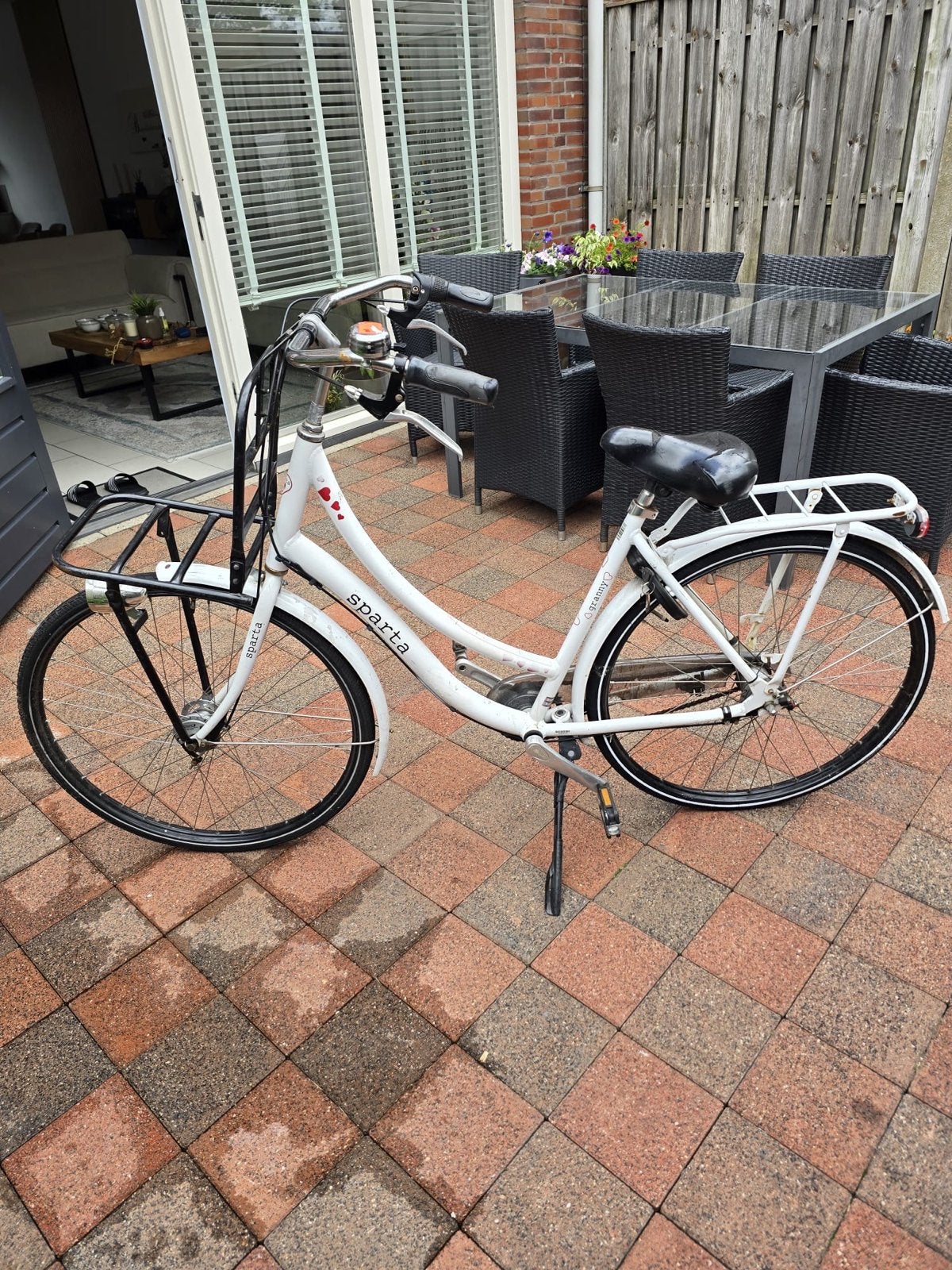 Sparta Transportfiets Dames - Wit, Gebruikt, Ophalen, Terugtraprem, Sparta, Gebruikt
