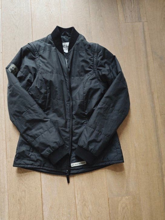 Jack Wolfskin donsjack met afritsbare mouwen - maat M, Maat 38/40 (M), Zwart, Ophalen of Verzenden, Jack Wolfskin