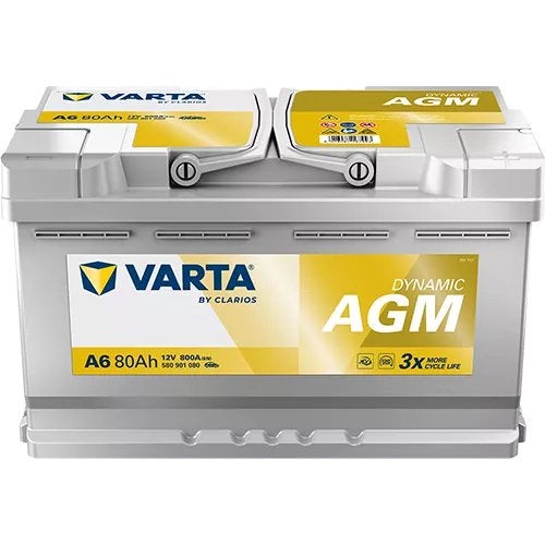 Varta Dynamic AGM A6 accu 12V 80Ah nieuw, Ophalen, Nieuw